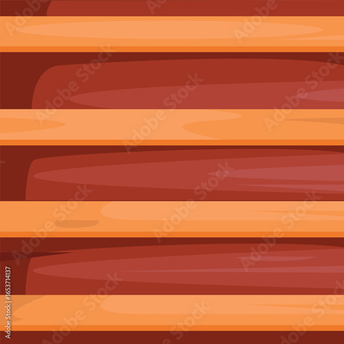 wooden upstairs vector element design template