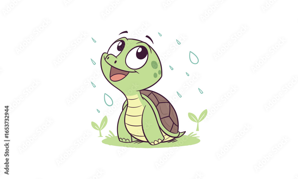 Fototapeta premium Adorable Green Turtle