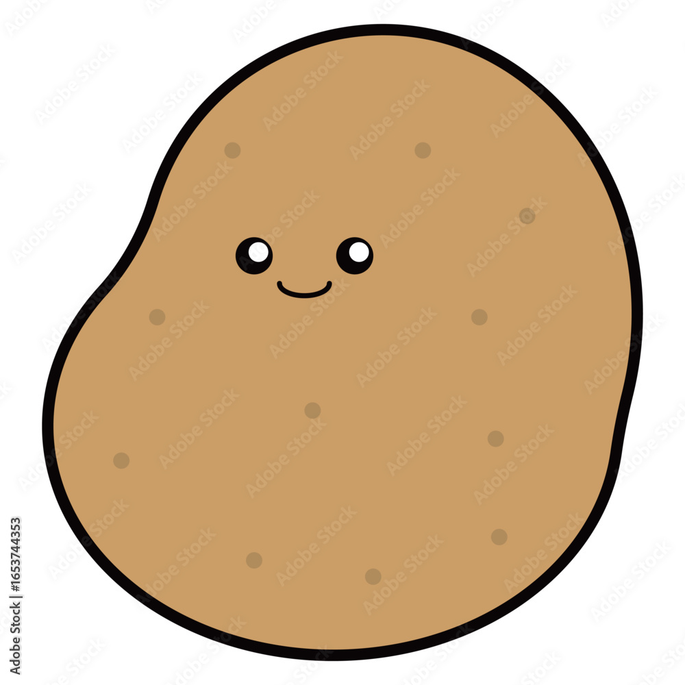 Fototapeta premium じゃがいも キャラクター イラスト かわいい