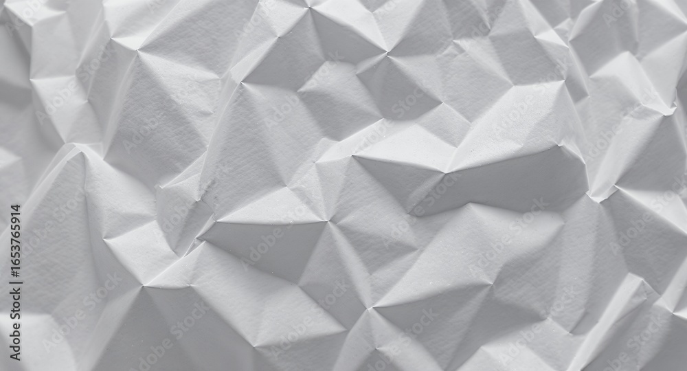 Fototapeta premium Abstract White Crinkled Texture High-Resolution Background for Design Projects
