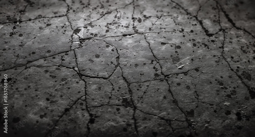 Obraz premium Cracked Dark Texture Grunge Background for Design Projects