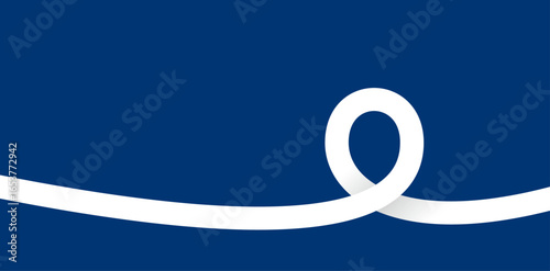 円を描いて重なるリボン