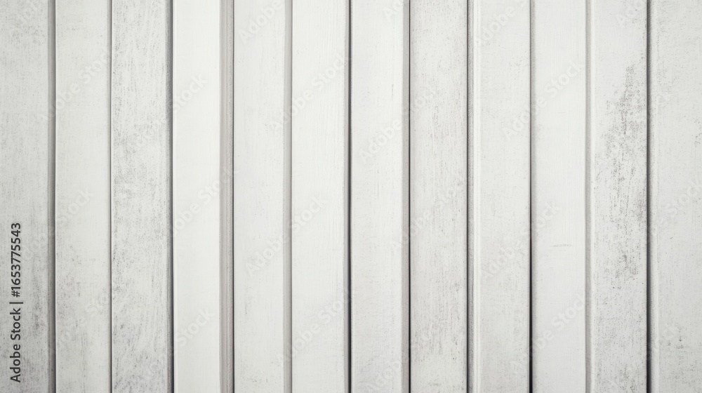 Fototapeta premium White Painted Wooden Planks in Minimalist Studio Setting
