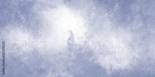 cloudy sky with color and white clouds filling the frame in an artistic watercolor painting style clouds background.	