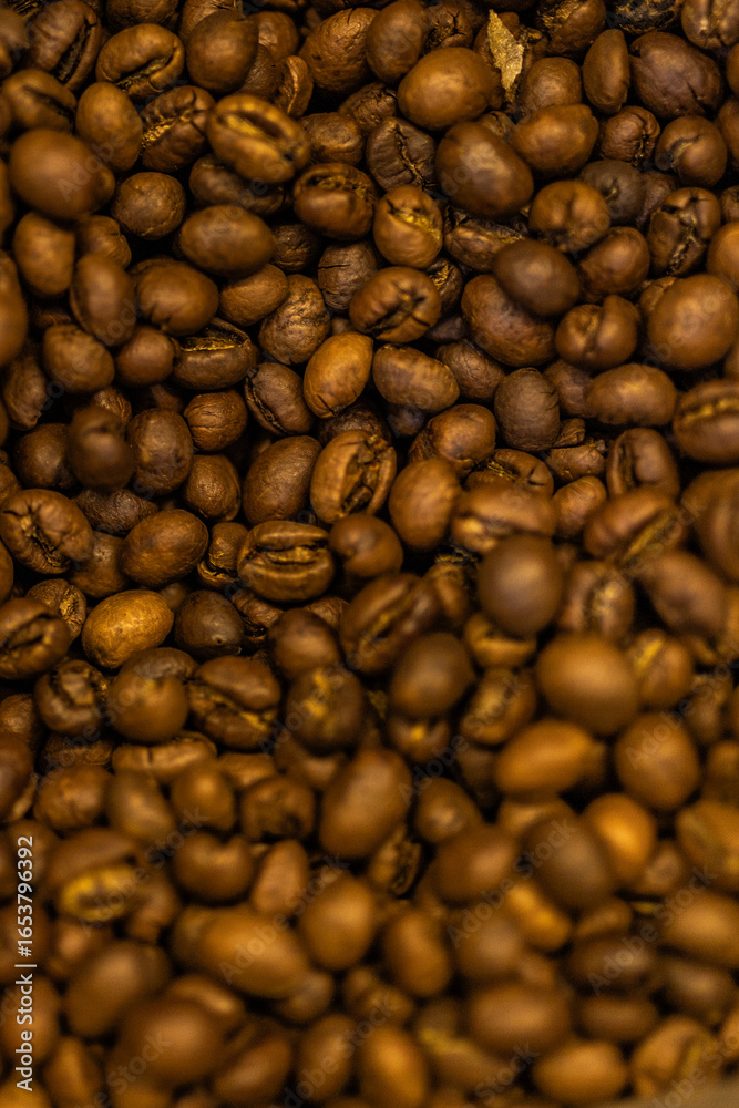 Obraz premium roasted coffee beans background