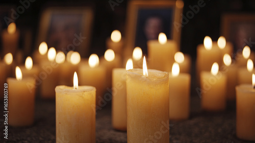 Illuminating Memories: A Candlelit Tribute for Reflection and Remembrance in a Serene Lifestyle Setting