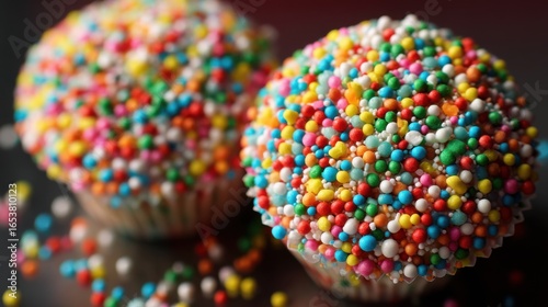 Sprinkle-Covered Cupcakes: Colorful Confection
