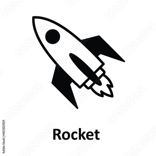 Rocket Vector icon which can easily modify or edit