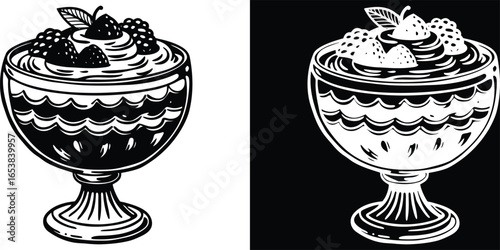 Indulge your cravings with this delicious berry dessert, perfect for menus and creative food projects