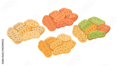 Buy senbei rice crackers assortment online: japanese snack food, traditional asian rice crackers, savory treats