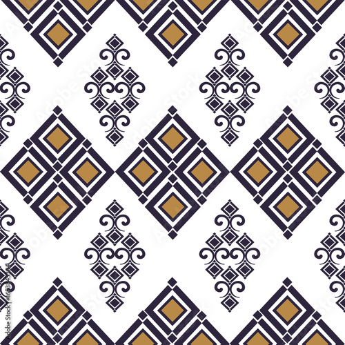 Ikat-style works are suitable for fashion fabric patterns bright interior decorations and various appliances.