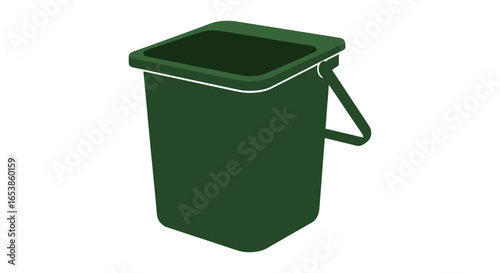 compost bin for organic waste recycling promoting sustainable growth in a home garden setting suitable for environmental awareness campaigns and illustrating eco-friendly lifestyle choices