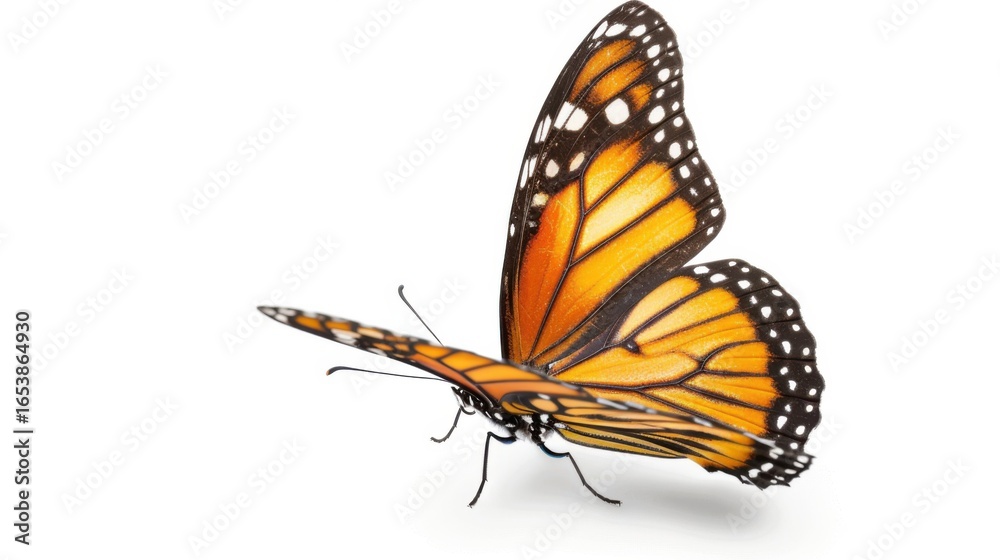 Fototapeta premium A Butterfly on a White Background