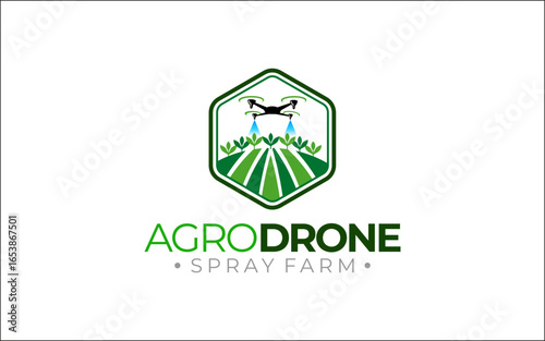 Illustration graphic vector of a drone spray technology logo design template