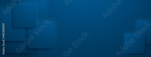 Blue rectangles overlap, creating a layered, abstract background effect.