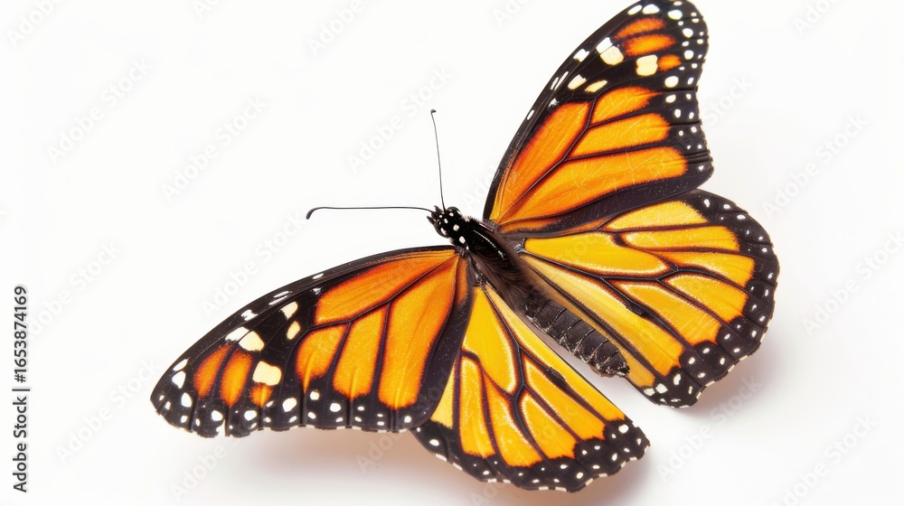 Fototapeta premium A Butterfly on a White Background