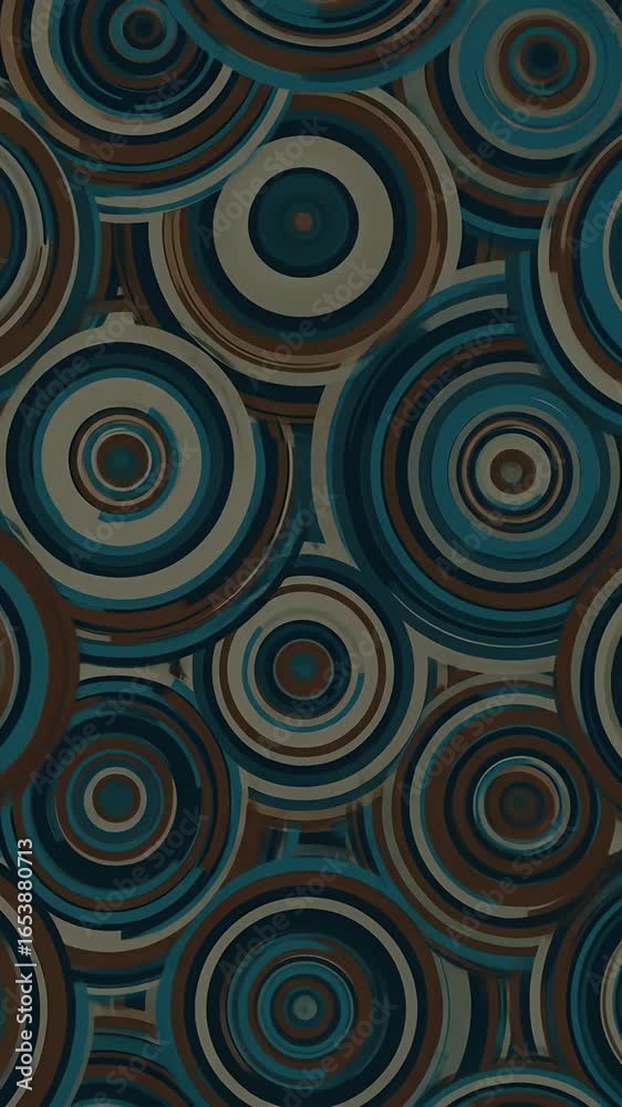Abstract Circle Pattern Background With Green Blue Brown Colors Abstract Circle Pattern Background With Green Blue Brown Colors
