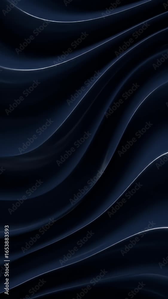 custom made wallpaper toronto digitalAbstract Dark Blue Wavy Fabric Texture with Silver Highlights Seamless Motion