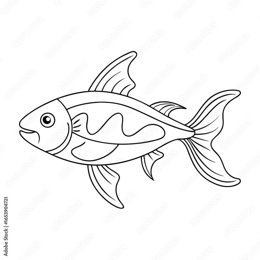 Fototapeta premium fish on a white background
