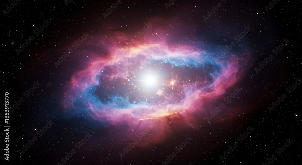 Obraz premium space galaxy background