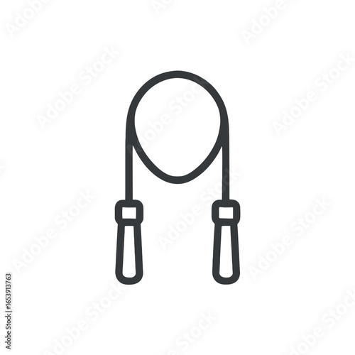 Minimalist Outline of a Stethoscope on Transparent Background for Medical and Healthcare Use