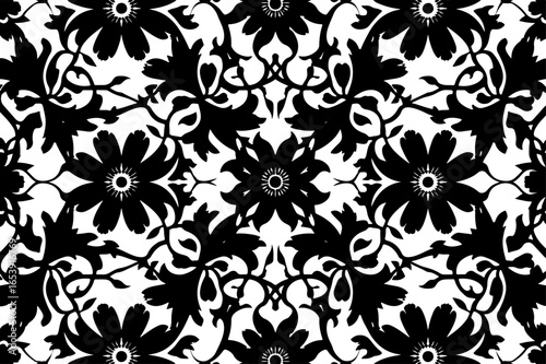 Baroque brilliance black logo featuring an ornate vintage European border, crafted with intricate details and elegant flourishes