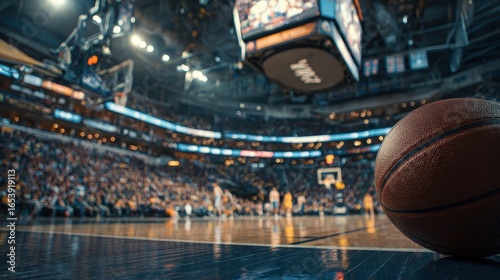 Exciting basketball game action arena sports photography indoor low angle