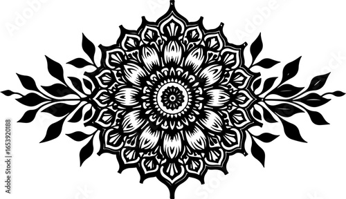 Baroque brilliance black logo featuring an ornate vintage European border, crafted with intricate details and elegant flourishes
