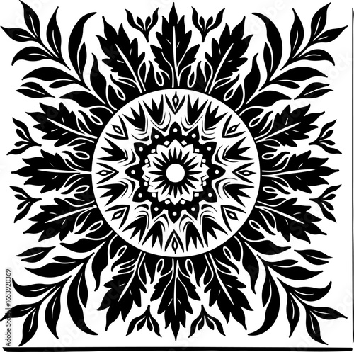 Baroque brilliance black logo featuring an ornate vintage European border, crafted with intricate details and elegant flourishes