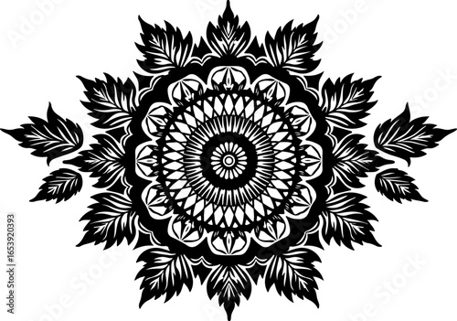 Baroque brilliance black logo featuring an ornate vintage European border, crafted with intricate details and elegant flourishes