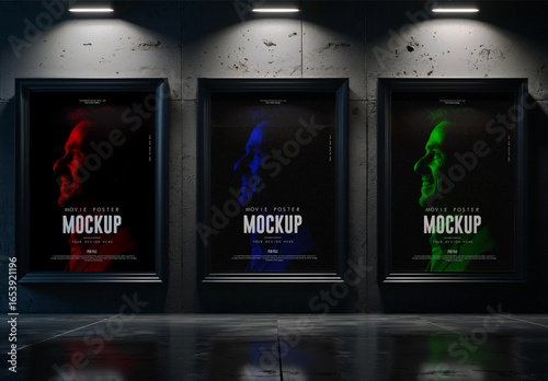 Realistic Cinematic Movie Poster Mockup