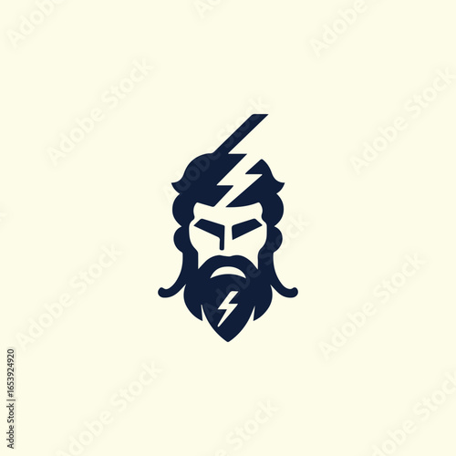mighty zeus god logo