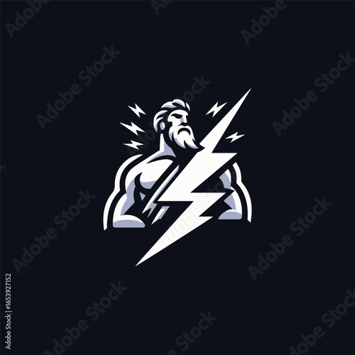 mighty zeus god logo