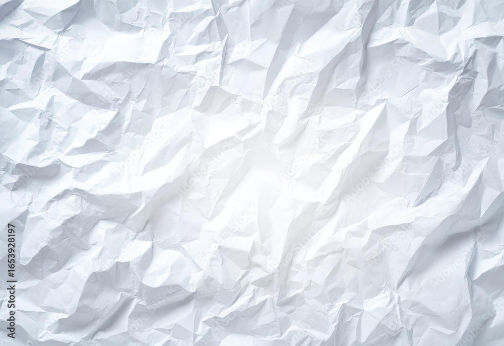 Obraz premium Crinkled white paper texture (3)
