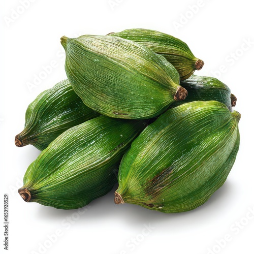 Wallpaper Mural Pile Of Green Seeds On White Background Torontodigital.ca