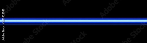 Horizontal bright blue line against black background
