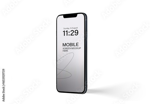 Modern Smartphone Mockup with a Blank Screen