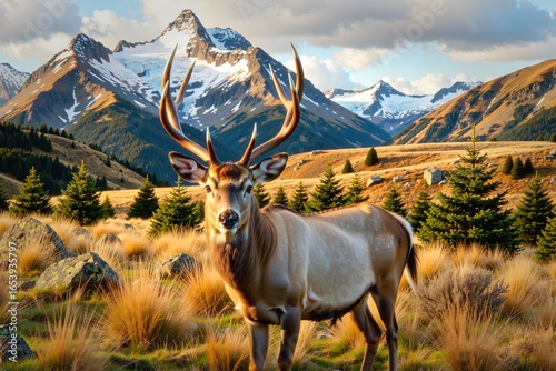 Fototapeta Naklejka Na Ścianę i Meble -  Zwierzęta z różnych stron świata. Ciekawy cinematyczny klimat.