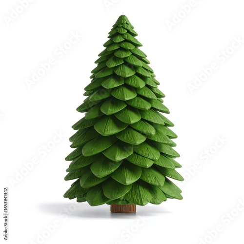 Green Christmas tree ornament