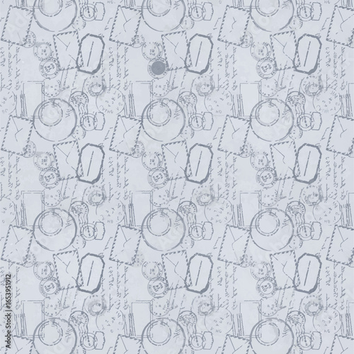 seamless pattern with stamp for design