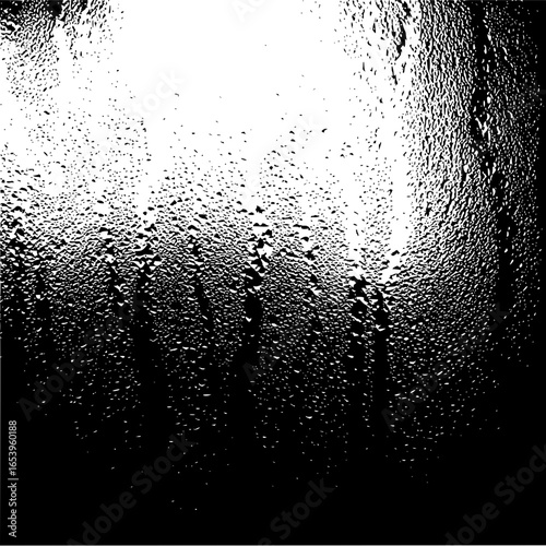 Black and white water condensation texture background vector graphic for design and overlay effects use
