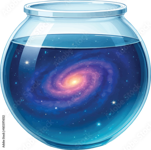 Fishbowl Universe 3D Surreal Design