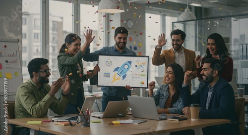 business people working in office