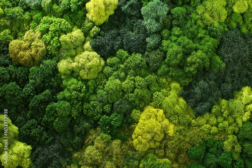 Close-up view of a moss wall