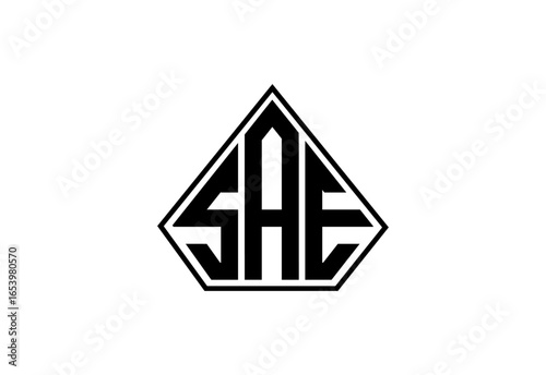 SAE Custom Monogram Logo Design.