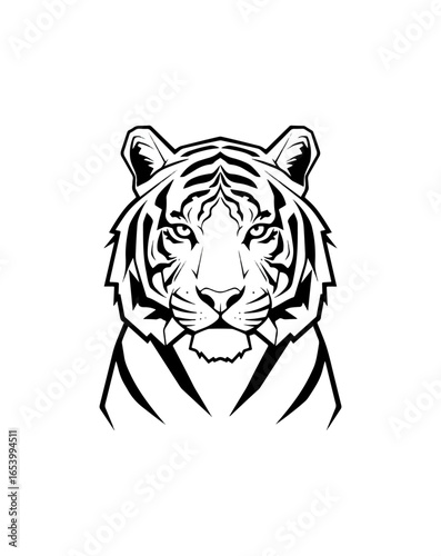 Tiger head graphic design image