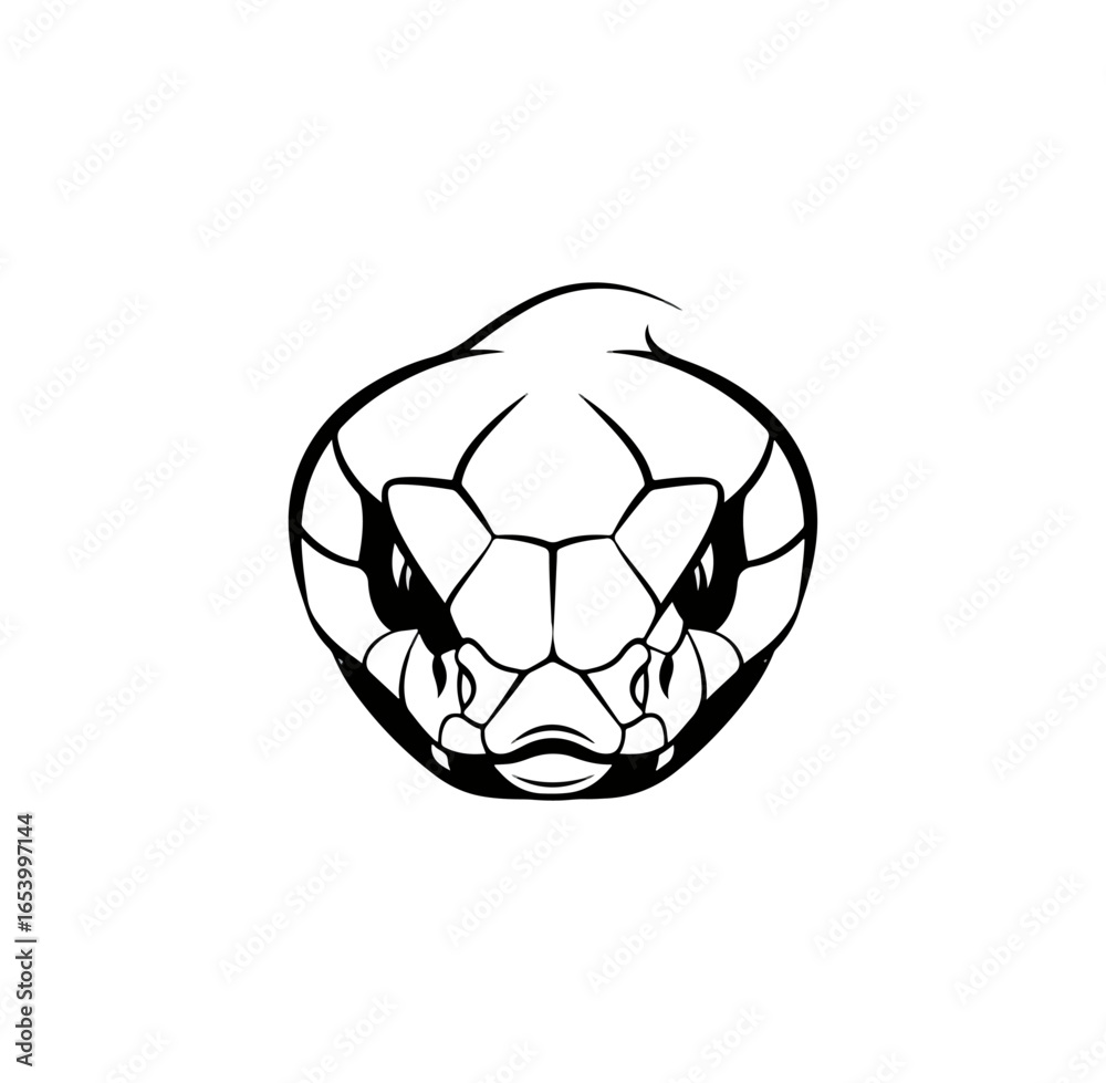 Obraz premium Snake head graphic design