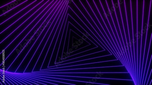 Colourful digital triangle background animation in 4k