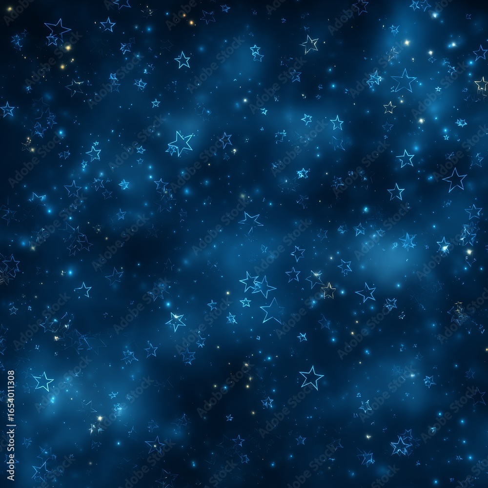 Obraz premium stars on dark blue background