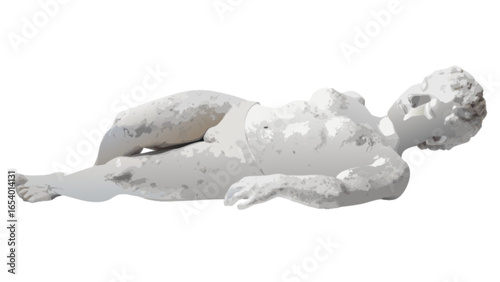Ancient greek statue of reclining nude male figure art history sculpture classical antiquity artwork marble